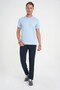 Comfort Fit Crew Neck 97% Flexible Cotton Blue T-Shirt Ts 885 - 3