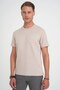 Comfort Fit Crew Neck 97% Stretch Cotton Beige T-Shirt Ts 885 - 3