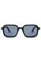 The Squared Matte Black Polarized Unisex Sunglasses