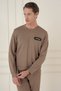 Slim Fit Stretch Cotton Long Sleeve Mink T-Shirt Ts 888 - 4