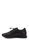 Men's Black Lace-Up Rubber Sole Genuine Leather Sneakers - 4