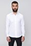 Slim Fit Cotton Satin Classic White Shirt Gk 604 - 4