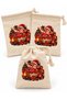 3 Pcs Happy New Year Printed Christmas Bags - Christmas Gift Bags - 10X15