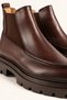 Men's Brown Genuine Leather Thick Sole Chelsea Boots - Unnamed - 2