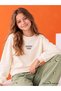 Basic 10-13 Yaş Sweatshirt - Ekru - 3