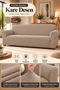 Lycra Sofa, Couch, Sofa Bed Cover, 3-Seater Sofa Cover, Elastic, Pitikare Pattern