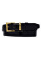 100% Genuine Leather, 3 cm Black Patent Leather Classic Belt for Women, Business, Business Women, Fabric, Tooling Belt-R47 - 2