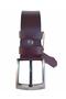 Genuine Leather Claret Red Denim Belt 4.5 Cm=dk-0019 - 2