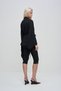 Long Sleeve Shirt with Ribbon Detail and Buttons - 4