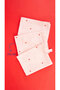 Cupid Heart Patterned 100% Muslin - Cotton Kitchen Drying Cloth and Baby Shoulder Diapers (Set of 3)