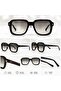 Unisex Sunglasses with Uv400 Protection Black Eyewear - 2