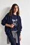 Relax Fit Hooded Basic Plain Thick Sweatshirt Fabric Cardigan C1809Ax25Au