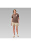 Women's Brown Cs0316 Csc W Stacked Mini Gem Logo Tshirt 9220131-254 - 5