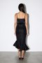 Black Midi Skirt with Flywheel Detail - 4