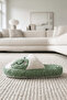 Women's Green Frog Embroidered Plush Winter House Slippers 3 cm Byndkur01 - 7