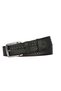 100% Genuine Leather, 4 cm Green Knitted Patterned Non-Opening Denim Belt, Linen Belt 4Cm-Apo - 7