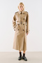 North Design Double-Breasted Trench Coat Camel - 5