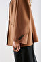 Belted Double-Breasted Pocketed Blazer Jacket Taupe - 6