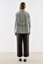 Premium Flat-Collar Coat Gray - 4