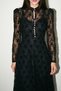 Black Button Detailed Midi Dress - 2