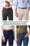 100% Genuine Leather, Red-Brown 3cm Men's Belt, 3cm Women's Belt, Unisex Compatible, Haktoka - 3