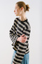 Striped Long Sleeve Regular Tshirt Black - 5