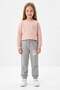 3 Thread Good Vibes Text Printed Girls' Sweatpants - 2
