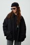ΠΑΛΤΟ OVERSIZE BOMBER ΜΑΥΡΟ