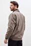 Water Repellent Windproof Coat with Fur Inside the Polo Collar - 8