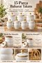 Porcelain Spice Set with Cloud Stand 15 Pieces - 2
