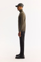 Men's Khaki Turtleneck Soft Touch Textured Knitwear Regular Fit Sweater A52Y5040 - 5