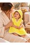 Baby Girl/Boy Bathrobe 100% Cotton Yellow & Hooded Pareo - Soft & Water-Absorbent Baby Bath Towel - 2