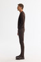 Men's Brown Crew Neck Anti-Pilling Knitwear Regular Fit Sweater E005000 - 3