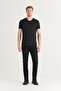 Men's Black 100% Cotton V-Neck Regular Fit T-Shirt E001001 - 6