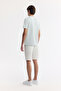 Men's Mint Green Crew Neck Reflective Bi-Stretch Interlock Regular Fit T-Shirt A51Y1037 - 4