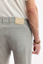 Men's Light Khaki Classic Waist Soft Touch Cotton Slim Fit Trousers B003038 - 5