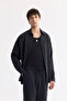Men's Black Elastic Waist Lace-Up Soft Touch Trousers A51Y3031 - 6