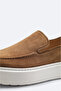Men's Brown 100% Suede Lightweight Loafer Shoes A51Y8006 - 2