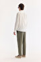 Men's White Judge Collar 100% Linen Comfort Fit Shirt B002035 - 4