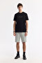 Men's Black Crew Neck Printed Rayon Soft Touch Regular Fit T-Shirt A51Y1031 - 5