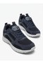 Navy Blue Ice Breathable Fabric Nylon Sole Lace-Up Sneaker - 3