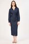 Denim Shirt Dress with Gathered Sides