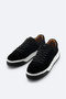 Men's Black 100% Leather Laced Flexible Sole Casual Shoes A32y8007 - 3