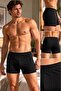 Trendybee Men's Cotton Boxers 5 Pcs Black Color in Special Box - 3