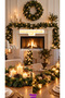 New Year Decoration Ornament Branched Garland 160 cm 90 Branches Pine Branch Green - 7