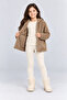 Unisex Children's Hooded Plush Coat with Zipper, Pockets, Soft and Warm Winter Jacket Ak4124 - 2