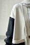 Double Pocket Design Hijab Cardigan - Black - 3