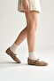 Vitus Mink Suede Leather Women's Ballerinas - 6