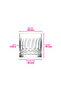 Wave Glass Whiskey Glass Set of 6 330 ml (Soft Drink/Cocktail Glass) - 3