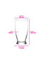 Roma Glass Soft Drink Cup Set of 6 350 ml (Large Water/Cold Coffee/Cocktail Glass) - 7